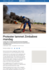 Protester lammet Zimbabwe mandag