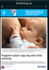 Puppene spiser opp seg selv etter amming
