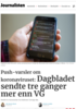 Push-varsler om koronaviruset: Dagbladet sendte tre ganger mer enn VG