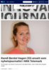 Randi Berdal Hagen (33) ansatt som nyhetsjournalist i NRK Telemark