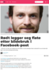 Rødt legger seg flate etter bildebruk i Facebook-post