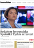Redaktør for russiske Sputnik i Tyrkia arrestert