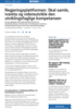 Regjeringsplattformen: Skal samle, ivareta og videreutvikle den utviklingsfaglige kompetansen
