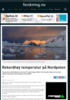 Rekordhøy temperatur på Nordpolen