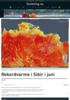Rekordvarme i Sibir i juni