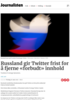 Russland gir Twitter frist for å fjerne «forbudt» innhold