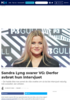 Sandra Lyng svarer VG: Derfor avbrøt hun intervjuet