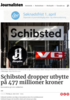 Schibsted dropper utbytte på 477 millioner kroner