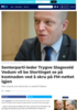Senterparti-leder Trygve Slagsvold Vedum vil be Stortinget se på kostnaden ved å skru på FM-nettet igjen