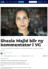 Shazia Majid blir ny kommentator i VG