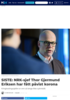 SISTE: NRK-sjef Thor Gjermund Eriksen har fått påvist korona