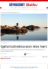 Sjøfartsdirektoratet ikke hørt