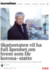 Skatteetaten vil ha full åpenhet om hvem som får korona-støtte
