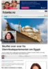 Skuffet over svar fra Utenriksdepartementet om Egypt