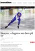 Skøyter: «Ingen» ser dem på TV