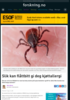 Slik kan flåttbitt gi deg kjøttallergi