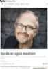 Språk er også medisin