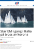 Star EM i gang i Italia på tross av korona