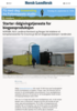 Starter rådgivingstjeneste for biogassproduksjon
