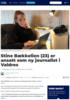 Stine Bækkelien (23) er ansatt som ny journalist i Valdres