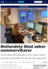 Østlandets Blad søker sommervikarer