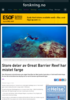 Store deler av Great Barrier Reef har mistet farge