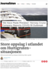 Store oppslag i utlandet om Hurtigruten-situasjonen