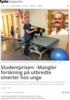 Studentprisen: -Mangler forskning på utbredte smerter hos unge