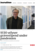 SUJO utlyser gravestipend under pandemien