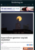 Supermånen gjemmer seg bak skydekket