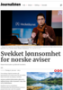 Svekket lønnsomhet for norske aviser