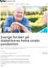 Sverige forsker på diabetikeres helse under pandemien