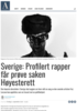 Sverige: Profilert rapper får prøve saken i Høyesterett