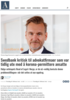 Swedbank kritisk til advokatfirmaer som var tidlig ute med å korona-permittere ansatte