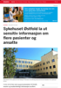 Sykehuset Østfold la ut sensitiv informasjon om flere pasienter og ansatte