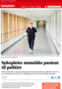 Sykepleier anmeldte pasient til politiet