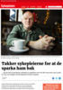 Takker sykepleierne for at de sparka ham bak