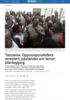 Tanzania: Opposisjonsledere arrestert, påstander om terror-planlegging