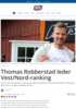 Thomas Robberstad leder Vest/Nord-ranking