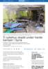 Ti sykehus skadd under harde kamper i Syria