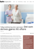 Tidlig mobilisering etter operasjon: Det som skrives gjøres litt oftere