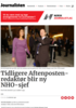 Tidligere Aftenposten-redaktør blir ny NHO-sjef