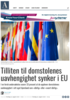 Tilliten til domstolenes uavhengighet synker i EU