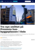 Tre nye smittet på Pressens hus-byggeplassen i Oslo