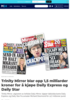 Trinity Mirror blar opp 1,5 milliarder kroner for å kjøpe Daily Express og Daily Star