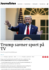 Trump savner sport på TV