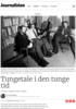 Tungetale i den tunge tid