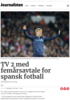 TV 2 med femårsavtale for spansk fotball