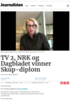 TV 2, NRK og Dagbladet vinner Skup-diplom