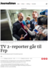 TV 2-reporter går til Frp